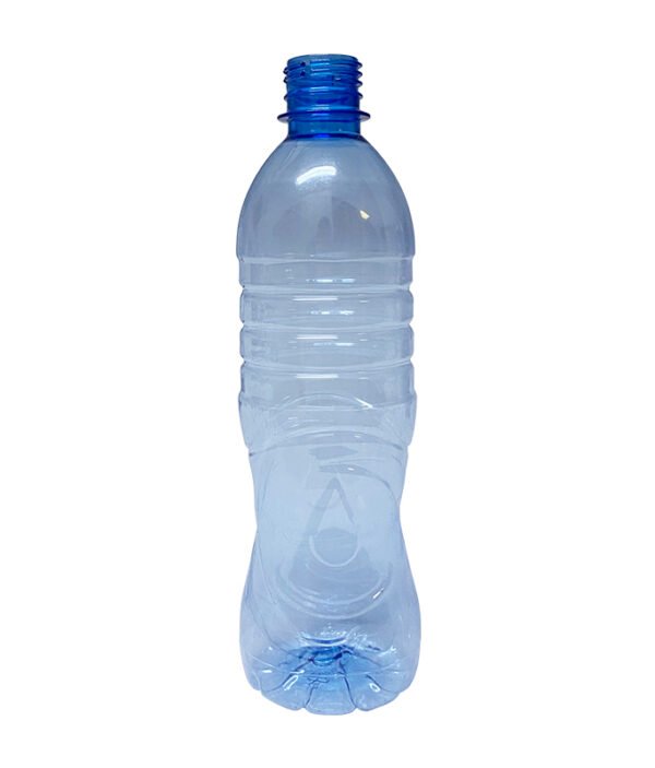 Plastic Water Bottle 500ml Round Blue